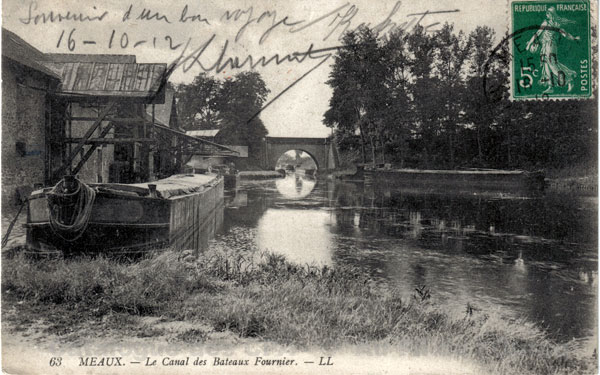 63 MEAUX. - Le Canal des Bateaux Fournier